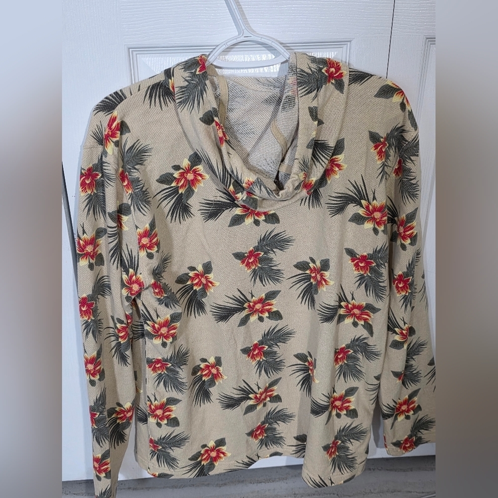 Hurley Floral Long Sleeve Hoodie Size Small - Picture 3 of 5